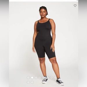 Universal Standard Next to Naked Bodyshort Bodysuit in Black Size XS BNWT